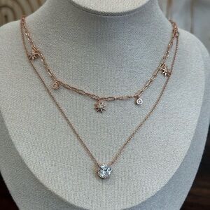 NWT Hespera dainty rose gold set